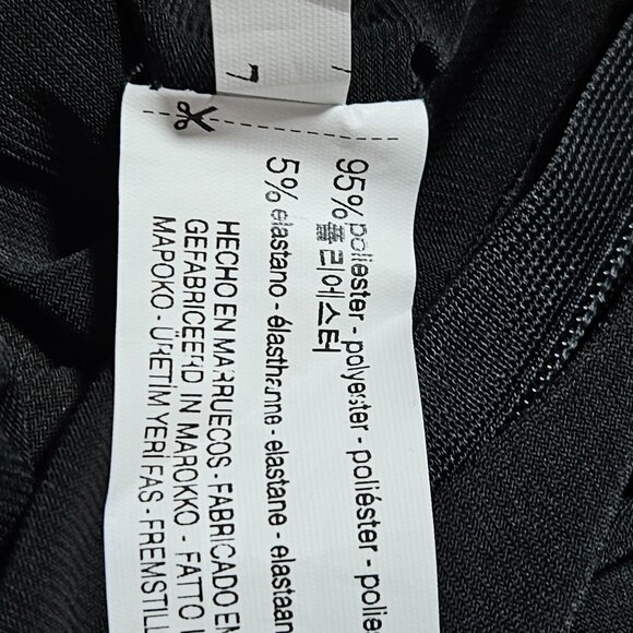 Zara Trafaluc Black Knot Front Jumpsuit Womens Size Small Half Sleeves Back Zip - Picture 7 of 7